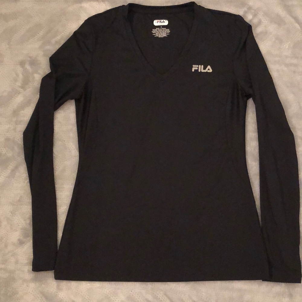 Fila Sport long-sleeved black athletic tee